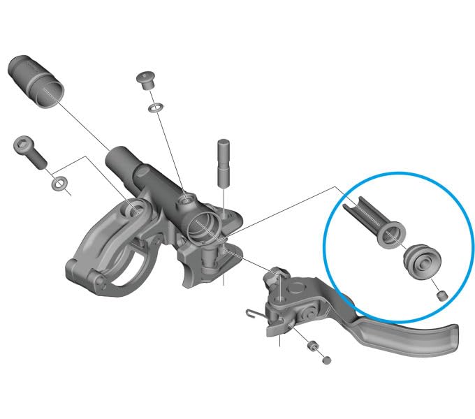 SHIMANO Unisex Spre Blm9120 Diaphragm Unit Bicycle Parts, Black