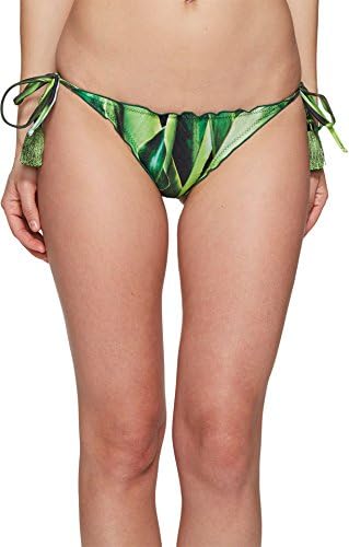 Tie Side Bikini Bottom Folhas Onduladas MD