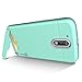 Moto G4 Case, Moto G4 Plus Case, Moto G 4th Gen case, CoverON [SecureCard Series] Protective Hard Hybrid Cover Credit Card Slot Stand Phone Case for Motorola Moto G4 Plus, G4, G 4th Gen - Teal Mint