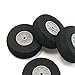 RC Plane Wheel - SODIAL(R) 4 Pcs Gray Plastic Hub Black Foam Wheel 55mm Dia for RC Aircraft Model Toy