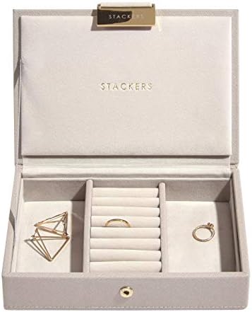 STACKERS LONDON Mini ジュエリーボックス 蓋 グレージュ/スタッカーズ TAUPE Mini Jewelry Box Lid
