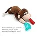 Baby Pacifier, Ztacking Pacifier Holder Infant Binky Nipple Teether Soothier Animal Monkey Toy Paci for Boys Girls - Non Toxic Removable Soothing