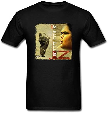 FUSHUOMT88M Men's IZ Israel Kamakawiwo'ole N Dis Life T-shirt Size XXL Black