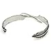 BoxDragon Jewelry Angel's Feather Fashion Stainless Steel Men's Bangle Cuff, Biker Silver
