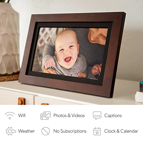 Brookstone PhotoShare 14” Smart Digital Picture Frame, Send Pics from