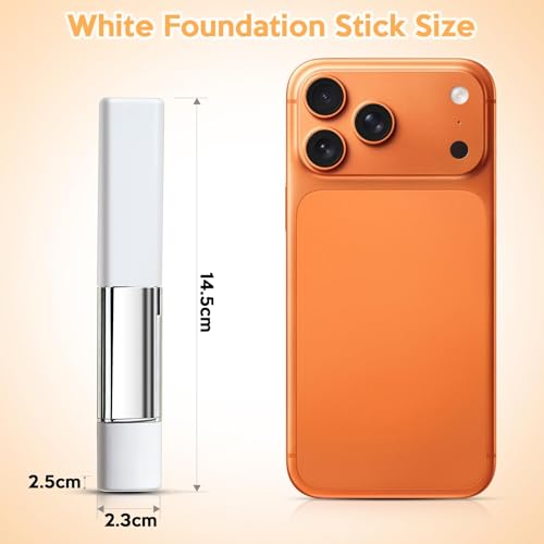 Blanc Cover Cream Stick V - Color Changing Foundation Stick with Volufiline - Hydrating Concealer Base Makeup, Dual-Ended with Built-in Brush, Portable for Daily Use (Natural)