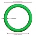 Reehut Gymnastic Rings W/Adjustable Straps, Metal Buckles & Manual - Home Gym (Set of 2) - Non-Slip - Great for Workout, Strength Training, Fitness, Pull Ups and Dips, Ebook Included