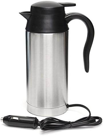 Best Annie 750ml 12V Car Based Heating Travel Thermoses Stainless Steel Cup Kettle Coffee Tea Heated Mug Motor Hot Water For Car Truck Use