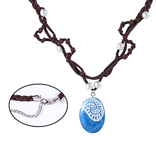 Moana Necklace,Costume Accessory Movie Gift For Girls,Children Kids Toys Princess Birthday Party Favors Cosplay