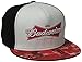 Budweiser Men's Flat Snap Back with Sublimated Brim