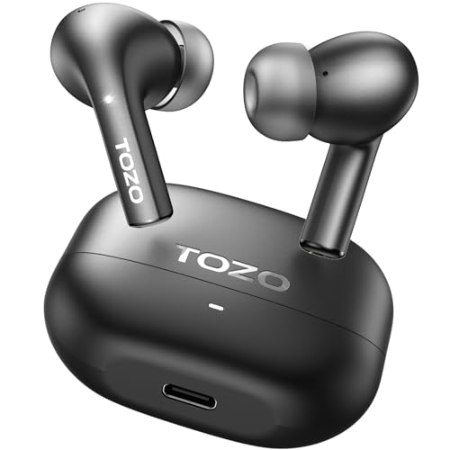 E2 Écouteurs Bluetooth sans Fil Ecouteurs Bluetooth 5.3 avec ORIGX Acustique ENC Appels Ultraléger EQ Ajustement Jeu Mode 30H Lecture USB Type C