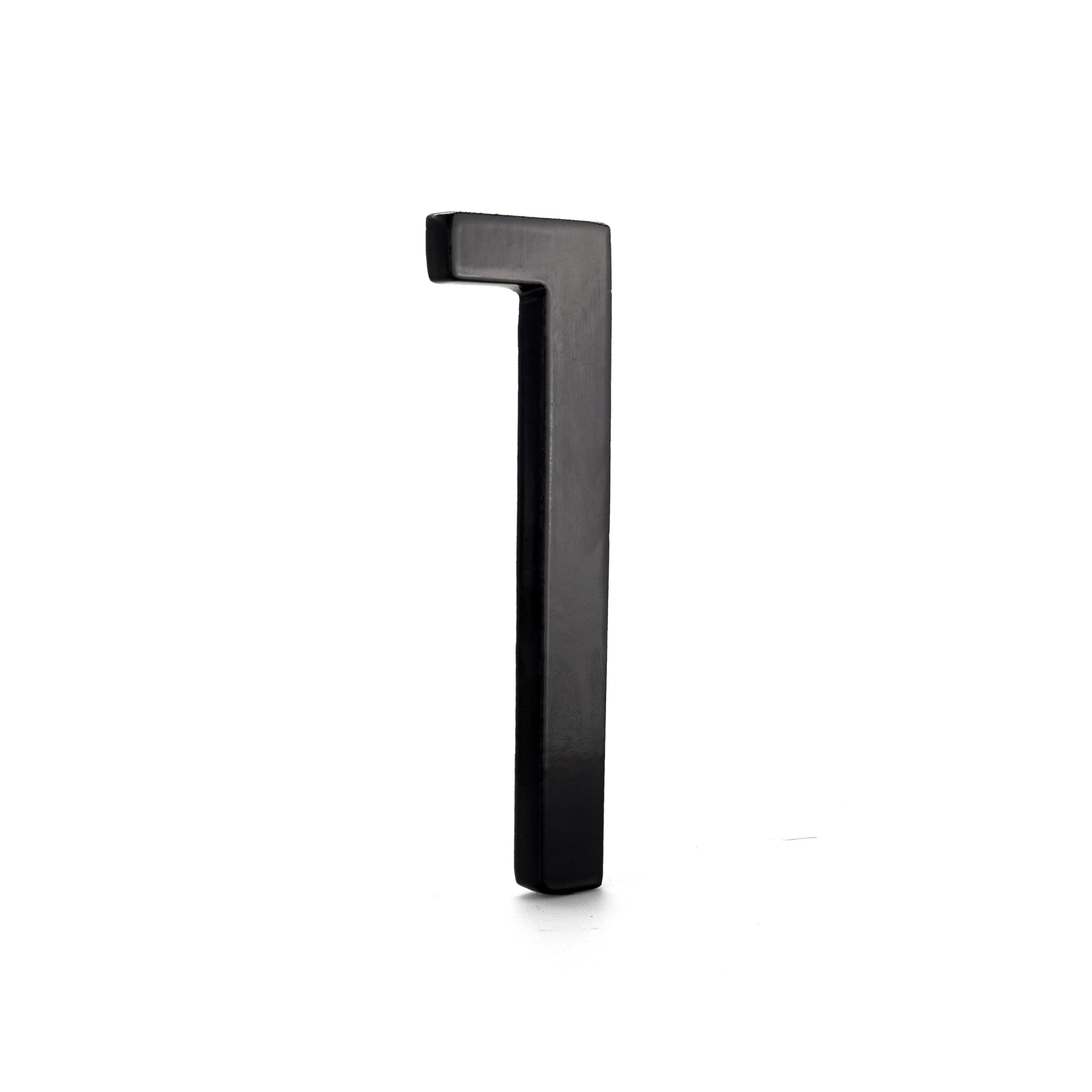 Montague Metal Products MHN-04-F-BK1-1 Solid Aluminum Modern Floating Address House Numbers, 4", Powder Coated Black