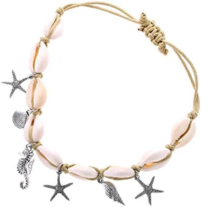 Tootu Women's Shell Beach Foot Chain Conch Sandal Anklets Beads Bracelet Jewelry