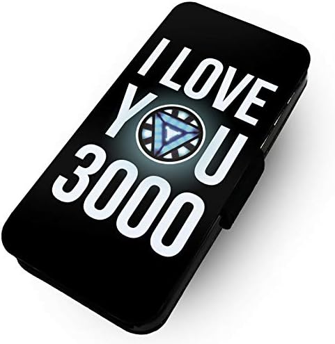 Toasted Merch iPhone 8+ Plus I Love You 3000 | Printed Art Faux Leather Flip Phone Case Cover