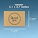 BEST PAPER GREETINGS 120 Pack 3.5x5-inch Bulk Kraft Thank You Cards with Envelopes - Blank Appreciation Gift Notes for Wedding, Teachers and Kids
