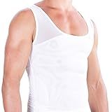 Esteem Apparel Original Men's Compression Shirt to Hide Gynecomastia Moobs Chest Slimming Body Shaper Undershirt