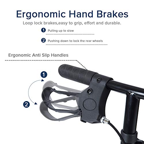 ELENKER Knee Scooter Economy Steerable Knee Walker Ultra Compact