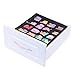 Onlyeasy Closet Underwear Organizer Drawer Divider (16 Cells +5 Cells) - Large Fabric Bra Underwear Organizers with Clear Lid, 12.6