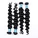 BLY 8A Brazilian Virgin Loose Deep Wave 4 Bundles Human Hair 400g Unprocessed Remy Mink Loose Curly Hair Extensions Weave Natural Color (18 20 22 24inches)