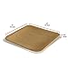 Naturally Chic Small 6 Inch Square Bamboo Plates Disposable - 50 Pack - Biodegradable Palm Leaf Dessert Plates for Appetizers and Cocktail Party - Compostable and Eco-Friendly