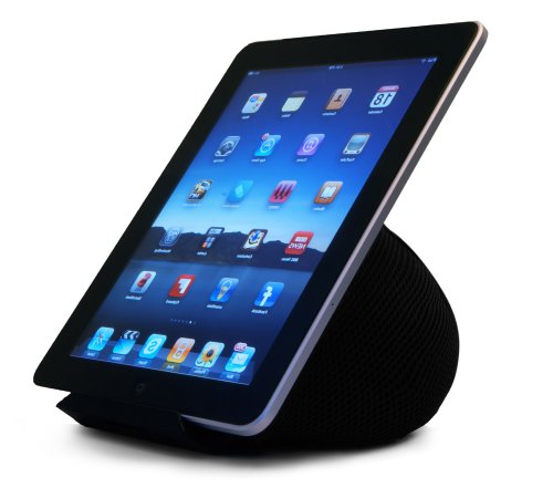iPad Bed & Lap Stand by iProp; Bean Bag Universal Tablet Holder for iPad 1/2/3/4, Mini, Air, Android and Windows Tablets, eReaders (Black)