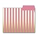 Gold Heart File Folder Set