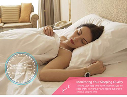 ❤️MChoice❤️X6 Blood Pressure/Blood Oxygen/Heart Rate Monitor Girls Waterproof Smart Bracelet Watch (Rose Gold) - Thumbnail 7