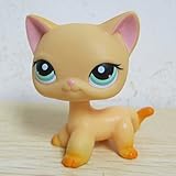 GOOD LUCK CHARMLittlest Pet Shop Collection LPS Toy Yellow Short Hair Kitten Cat