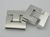 3 Sets-- 3 Colors 30x2.8mm Large Size Strong Magnetic Clasp for Elegant Bracelet Making (Antique Silver)