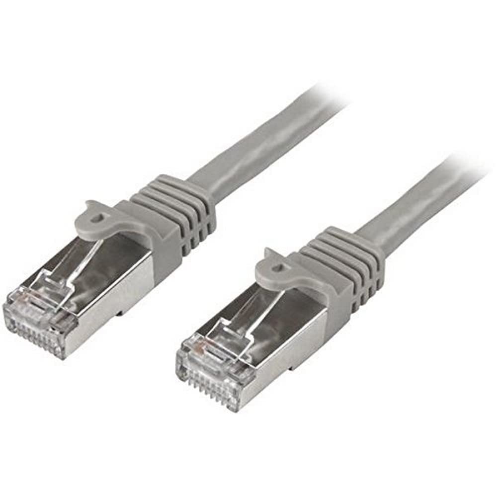 StarTech.com N6SPAT50CMGR 0.5 m Cat6 Patch Cable, Shielded (SFTP) Snagless Gigabit Network Patch Cable - Grey Cat 6 Ethernet Patch Lead