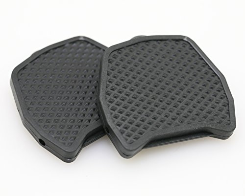 J&L Pedal Plate Platform for Shimano Spd-SL Clipless Road Cleat Adapter (Black)