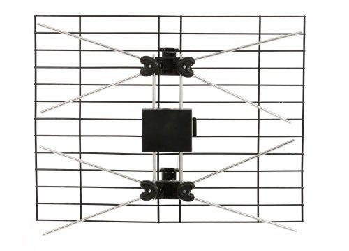 Indoor outdoor tv antenna - dual bowtie bay hdtv antenna