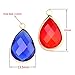 12Pcs Teardrops Crystal Pendants, Crystal Glass Stone Pendants Charms for Necklace Jewelry Making