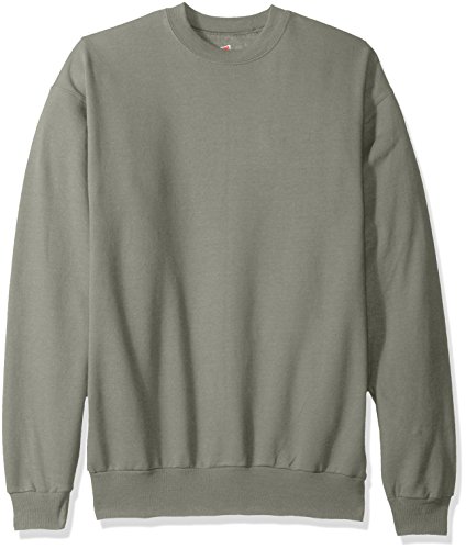 Hanes Men's EcoSmart Fleece Sweatshirt, Stonewashed Green, 2XL