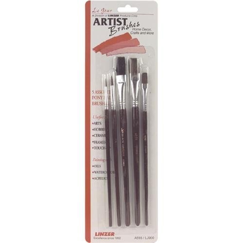 J.R. Edwards Pony Hair 5-Brush Set