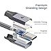RAMPOW Fast Charging USB C Cable [6.5ft, 2-Pack, QC 3.0] - Nylon Braided USB Type C Cable - 3A Charger Cable for S9/S10/S20/S8/Note 9/10, LG G7/V20 and More - Silver