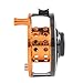 Fiblink Saltwater Fly Fishing Reel with Large Arbor 2+1 BB, CNC machined Aluminum Alloy Body and Spool (5/6 Wt, Orange)