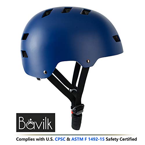 Bavilk Skateboard Bike Helmets CPSC ASTM Certified Multi Sports Scooter