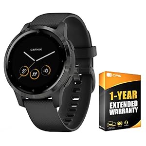 Garmin Vivoactive 4S GPS Smartwatch with Music & Fitness Activity Tracker & Health Monitor Apps (Black/Slate) 010-02172…