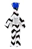Dammit Doll - Classic Dammit Doll - Dame De Base - Black on White, Blue Hair - Stress Relief, Gag Gift
