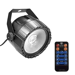 Lixada Led-discolicht met afstandsbediening, 30 W, RGB & UV podiumverlichting, heldere en gladde kleurenmix, 8 kanalen…