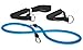 ProSource Single Stackable Resistance Bands with Door Anchor and Exercise Guide, 5-50 lb, Heavy Duty Fitness Tube for Full-Body Exercises, P90X, Insanity, and Home Workouts