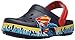 Crocs Crocband Superman K Clog (Toddler/Little Kid), Navy/True Red, 10/11 M US Little Kid