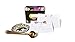 Polite Society Recipe Cards and Box Set - 24 4x6 Recipe Cards - Sturdy Tin Box - Sleek Black with Gold Finish and Floral Print - Store and Protect your Favorite Recipes