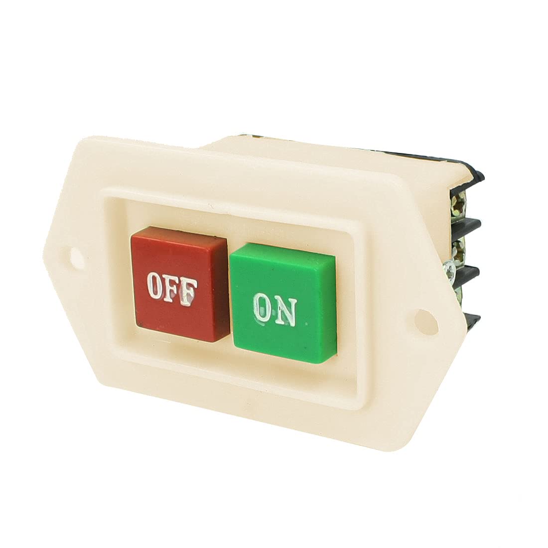 Sourcingmap LC3-5 On Off Start Stop Flush Mount Push Button Switch 2KW 380V AC