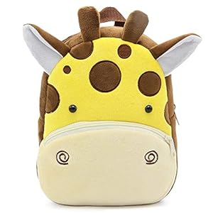 DZert Giraffe Kids School Bag Soft Plush Backpacks Cartoon/Boy/Girl/Baby