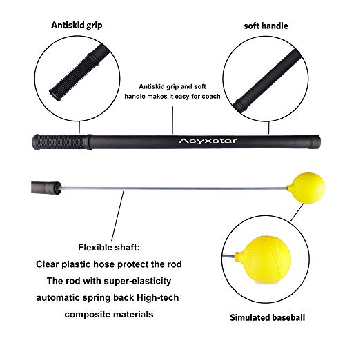 Asyxstar Baseball Hitting Stick Batting Swing Trainer for Softball