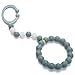 Chewbeads Gramercy Baby Teething Toy - Clip on Teether, Car Seat & Stroller Toy - Baby Links & Teething Ring for Infants & Toddlers - Medical Grade Silicone, BPA & Phthalate Free - Grey