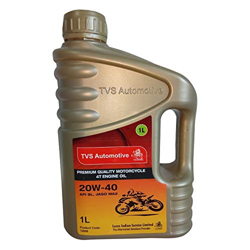 TVS Automotive, 2Whleeler,1 Litre, MCO Engine Oil SL 20W-40, Non Synthetic Oil