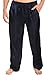 Alexander Del Rossa Men's Satin Pajama Pants, Long Pj Bottoms, Medium Midnight Blue (A0757MBLMD)